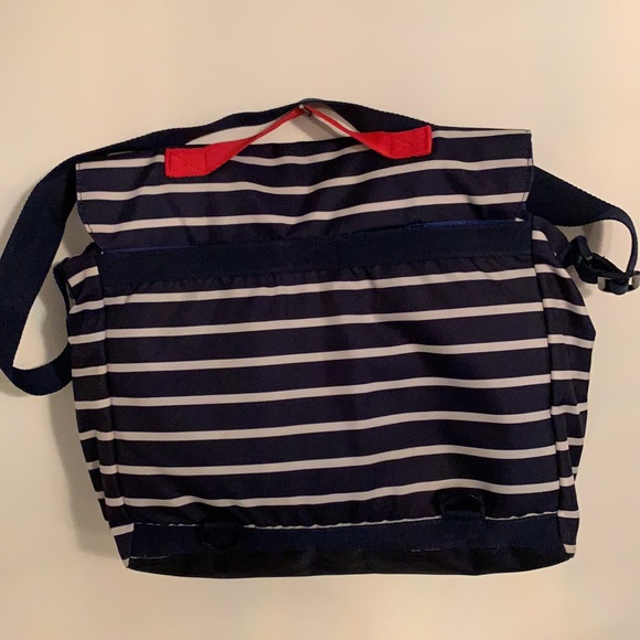 Boys shoulder/ backpack navy and white stripes - Picture 3 of 6
